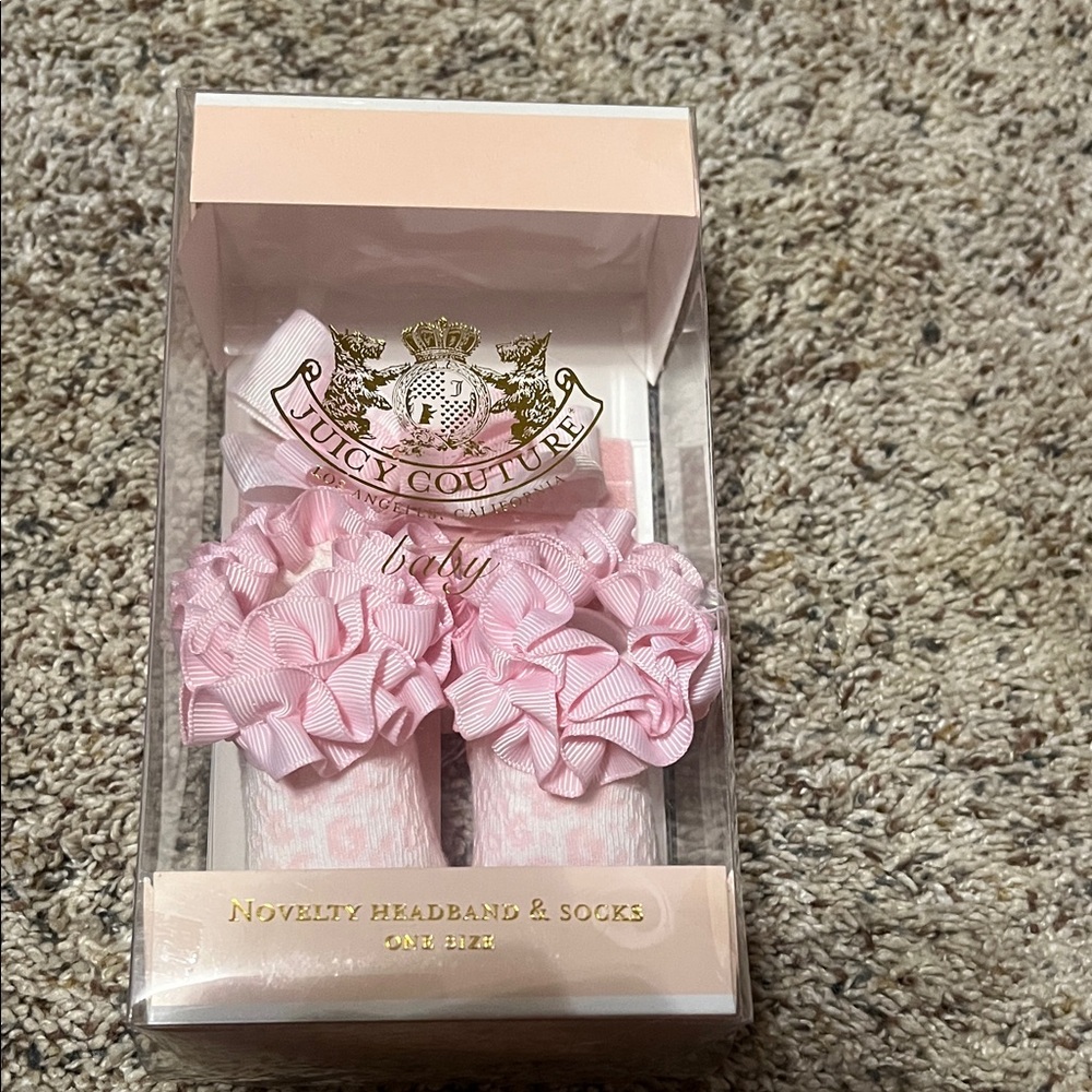 Juicy Couture Pink Ruffle Baby Set